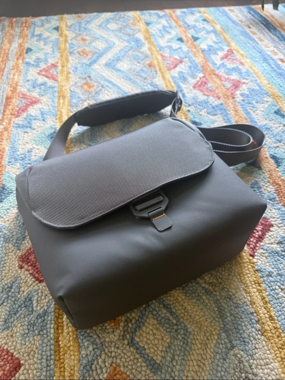 DJI Mavic 3 Gray Crossbody Messenger Bag - , Modern Nylon Shoulder Bag